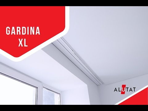 МОНТАЖ ПРОФИЛЯ GARDINIA XL ALUTAT / САМЫЙ ШИРОКИЙ ШТОРНЫЙ ПРОФИЛЬ